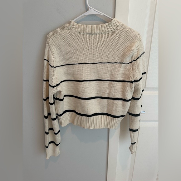 NWT Z Supply Off White Milan Striped Sweater, size M - Picture 6 of 9